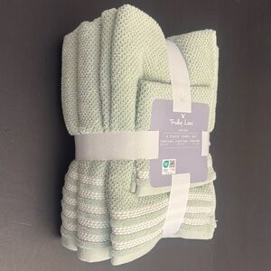 TRULY LOU 100% Cotton 6pc Bath Towel Set - Bokchoy -Green